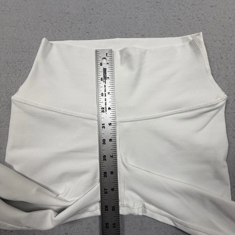 Alo Yoga High Waist Airbrush Leggings White Athletic Yoga Pants XS